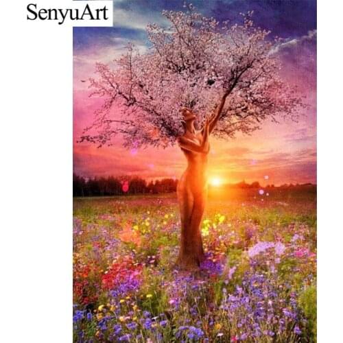 5D Diamond Painting Full Round Square Embroidery Picture Mosaic Art Tree Scenery Landscape Paiting Cross Stitch Kits Home Decor