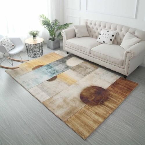 Nordic Abstract Carpet Living Room Modern Sofa Coffee Table Mat Large Soft Plush Area Rug Bedroom Decor Fluffy Carpets Kid Room
