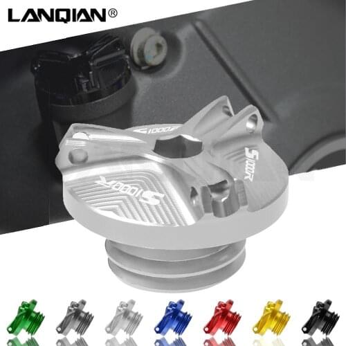 Motorcycle Aluminum Engine Oil Filter Cup Plug Cover Screw Moto Parts For BMW S1000R S 1000 R 2014 2015 2016 2017 2018 2019 2020