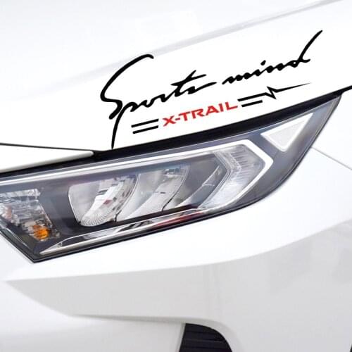 Auto Lamp Eyebrow Decal Vinyl Sport Headlight Car Decor Stickers for Nissan X-TRAIL X TRAIL T30 T31 T32 2013-2019 car styling