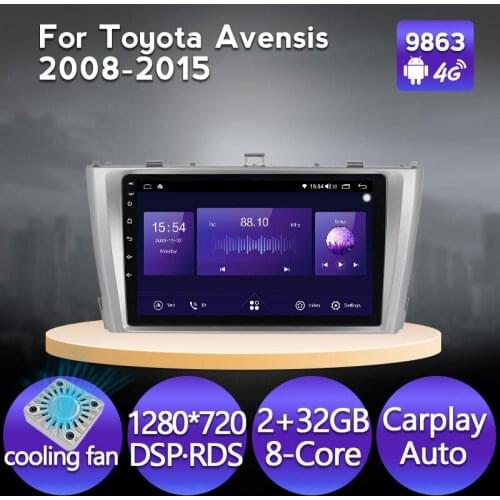 1024X600 HD DSP CARPLAY For Toyota Avensis 2011-2015 Car Radio Multimedia Video Player Navigation GPS Android