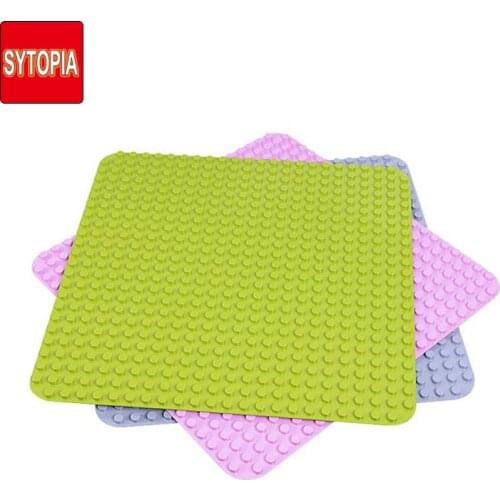 Blocks Boards Dots Baseplate Big Size Base Plate Plastic ABS Parts Smooth Protect Kids' Hands Gift For Children Kid