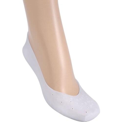 Brand 1 Pair Delicate Silicone Moisturizing Gel Heel Socks Like Cracked Foot Skin Care Protector Feet Massager Foot Pain Relief