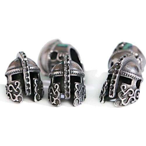 One/Lot Silver Color Separated Bead Pharaohs Helmet Shaped Bead Is Used To Make The Parts Of DIY Hand Knitting Bracelet 2020