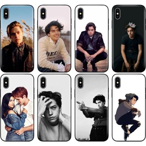 Black tpu case for iphone 5 5s SE 2020 6 6s 7 8 plus X 10 XR XS 11 pro MAX silicon cover case TV Riverdale Cole Sprouse