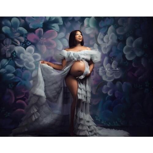 HUAYI Photography Backdrop Watercolor Oil Painting Flowers Newborns Child Studio Pregnant woman Portraits Photo Background2050