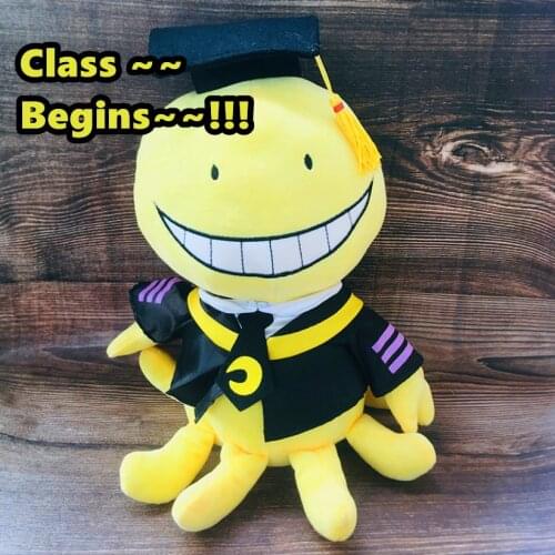 30cm Octopus doll Korosensei Koro Sensei Teacher Plush Stuffed Toys Cartoon Animals Dolls Graduate Kids Assassination Classroom