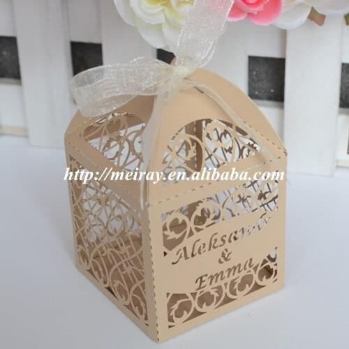 Laser cut christening box party fovor bonbonniere,Indian wedding gift boxes