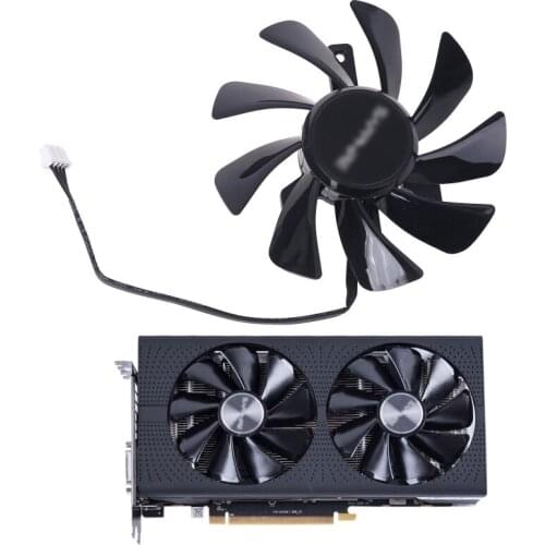 G32B T129215SU RX 570 470D GPU Cooler Video Card Fan for Sapphire Radeon ITX Graphics Cooling System