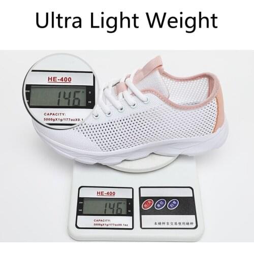 Summer Hollow Breathable Womens Shoes Light Casual Shoes INS Trendy Shoes White Running Sports Shoes Large Size Fashion Sneaker