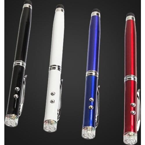 Multi-function Pen Electronic Pointer Pen Counterfeit Lamp Capacitance Pen Laser Pointer Office Meeting Teaching Pointer