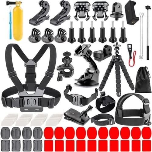 Gopro Accessories Set 84 in one For Gopro Hero 9 8 XiaoYi / SJCAM in sta360 DJI OSMO Pocket Action Sports Camera Accessories Set