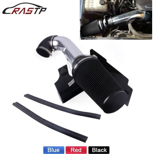RASTP-Car 4" Cold Air Intake System Heat Shield FOR GMC Chevy V8 4.8L 5.3L 6.0L Sierra 1500 2500 3500 Air Fitler Kit RS-OFI025