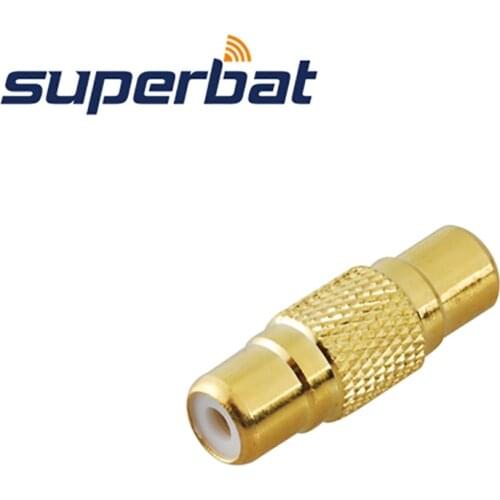 Superbat 5 pcs RCA Adapter RCA Jack to RCA Female Straight RF Adapter RF Coaxial Connector
