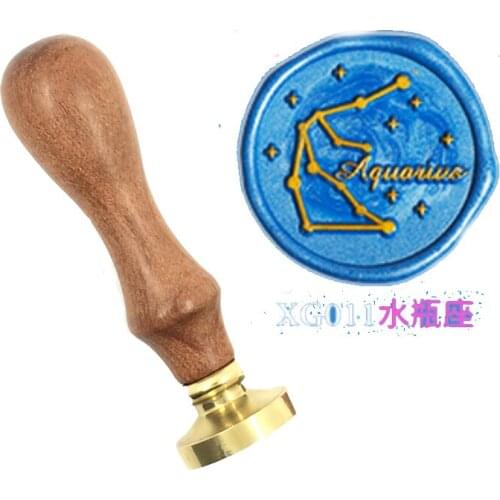 Star zodiac signs wax seal copper brass stamp wood handle,DIY Scrapbooking Hydrangea copper head,Vintage spoon high quality11