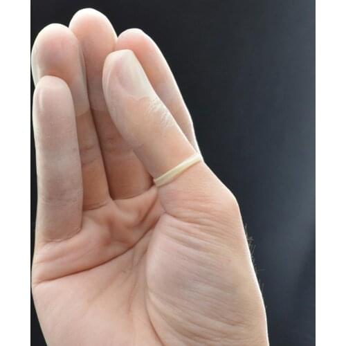 Junetree leather craft needle works Finger Protector Non slip Felting Tools Hand Craft Soft Thumb Silicone household Accessories