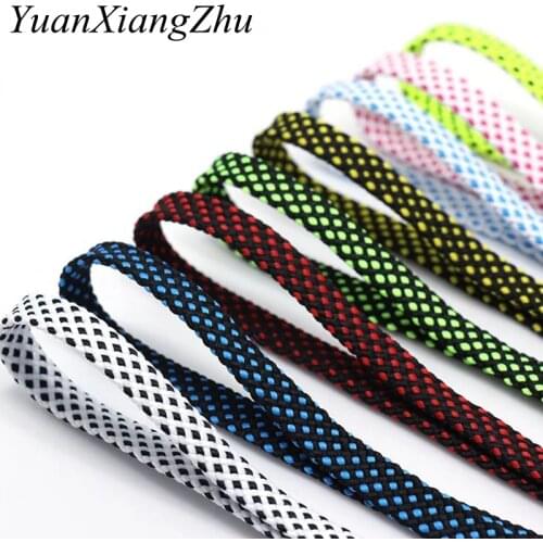 1 pair shoelace Fashion Polyester Sneaker Shoe Lace Colors Checkered Double Layer Hollow Flat Shoelaces 100/120/140CM PD1
