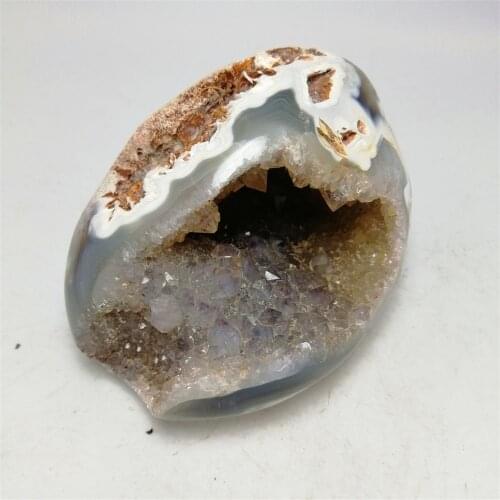 1 pc100-250g Natural Agate Agate Geode Mineral Specimens Original Stone with amethyst geode chakra crystals healing