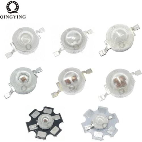 10pcs 1W 3W 5W High Power LED Diodes Grow Light Chip Royal Blue 445nm Deep Red 660nm For Plant Grow Light Source