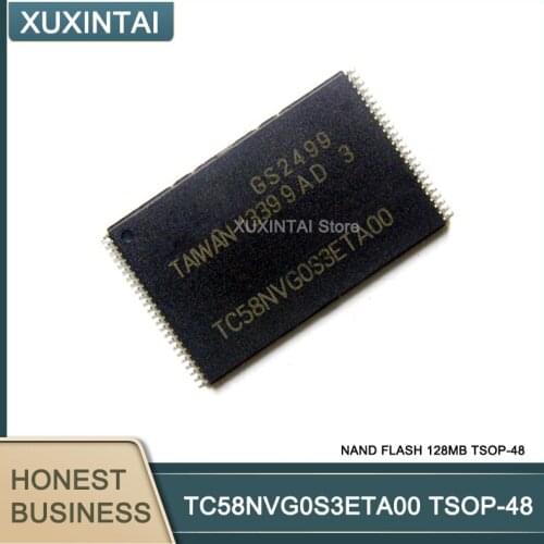 10pcs/lot TC58NVG0S3ETA00 TC58NVGOS3ETA00 TC58NVG0S3 NAND FLASH 128MB TSOP-48