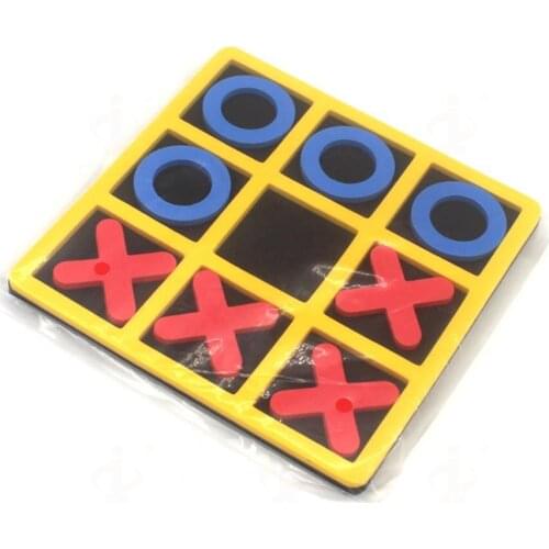 2021 Tic-Tac-Toe Toy Puzzle Game Strategy XO Chess Noughts And Crosses Kids Children Board Games Indoor Playing Entertainment