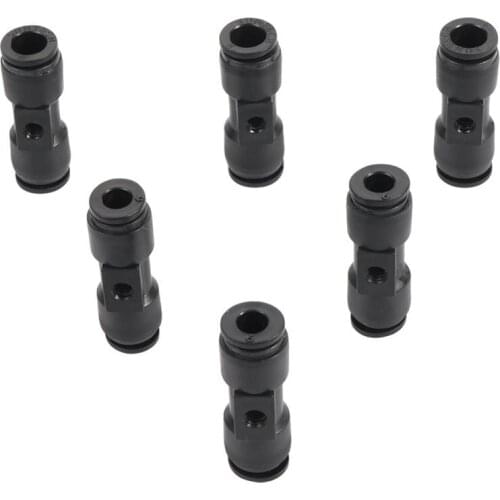 6mm/8mm Slip Lock Tee Connector 3 way Push-in Quick Garden Water Connector with 3/16" Thread Nozzles Atomization Sprinkler 3pcs