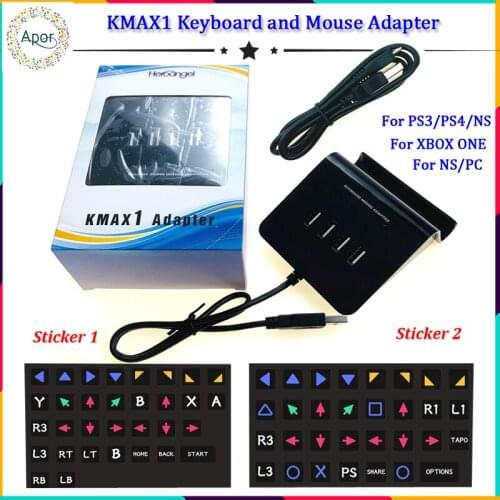 Heroangel KMAX1 Gaming Controller Adapter Keyboard Mouse and Controls Converter For PS4/PS3/Xbox One/Nintendo Switch/PC