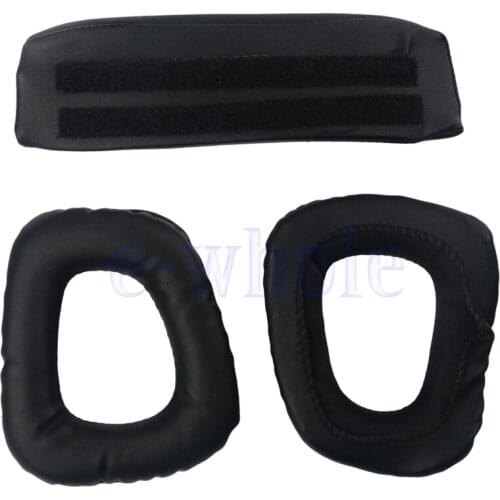 BAAQII Replaccement Earpads With Headband Fit For Logitech G35 G930 G430 F450 Headphones AA2936