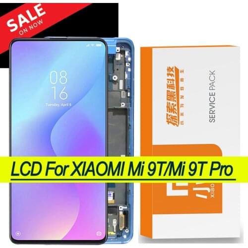 Original 6.39'' Amoled XiaoMi Mi 9T Pro LCD with frame for Redmi K20 Pro Display Touch Screen Digitizer Assembly Repair Parts