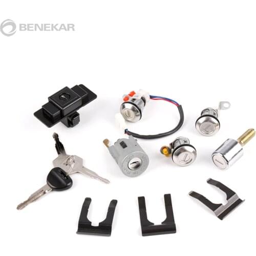 For Mitsubishi Pajero Shogun Montero MK2 2nd V32 4G54 Lock Cylinder & Key Set
