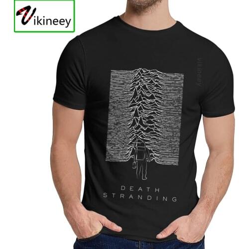 Death Stranding X Joy Division T Shirt Casual O-neck Custom For Camisas Natural Cotton Classic Tee Shirt Mens