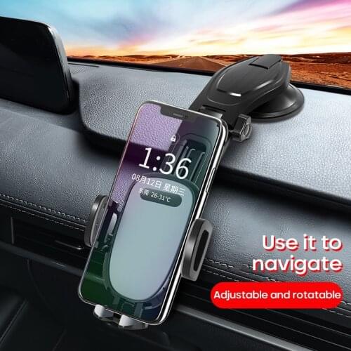 UGREEN Phone Holder Stand In Car Gravity Car Suction Cup Phone Stand For Mobile Phone For IPhone 12 Xiaomi Redmi Samsung Huawei