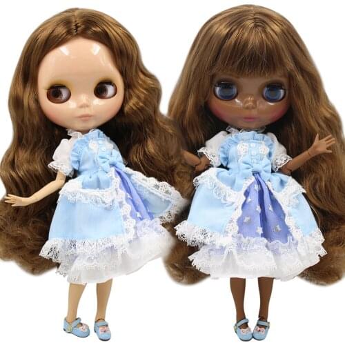 ICY DBS Blyth Custom Doll No.BL0623 deep brown hair 1/6 bjd