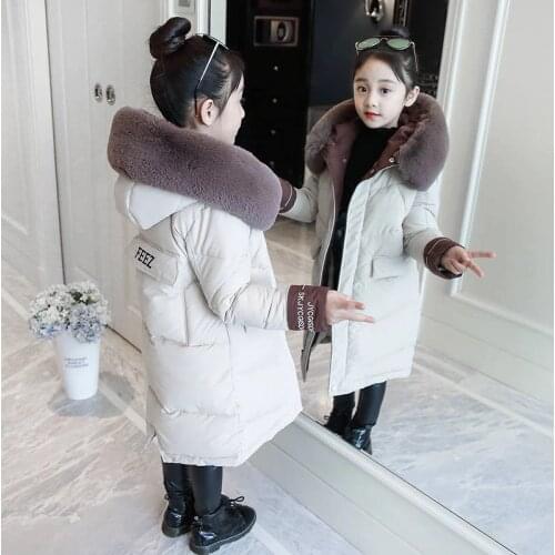 Children Winter Down Cotton Jacket 2020 New Fashion Girl Clothing Kids Clothes Thicken warm Parka Hooded Snowsuit Outerwear Coat
