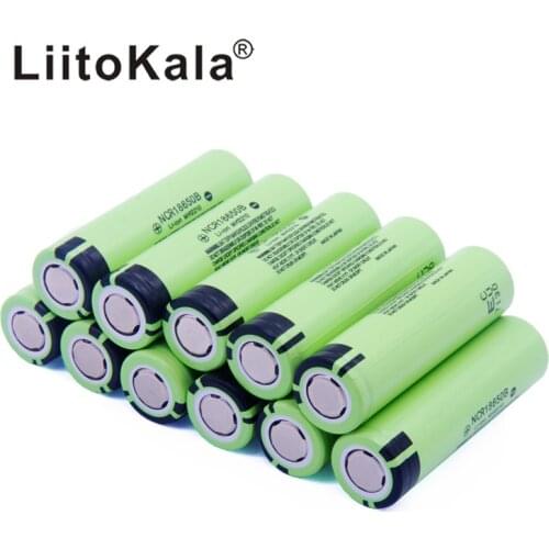 Hot LiitoKala New Original NCR18650B 18650 3400 3.7V 18650 3400mah Lithium Rechargeable Battery For Flashlight batteries