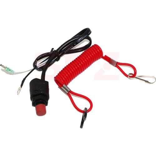 1PC New Universal Boat Outboard Engine Motor Kill Stop Safety Tether Lanyard Accessories Motorcycle Switches