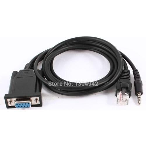 New DB9 Female to RJ45 + 3.5mm 3 Pole Male Connector Audio Adapter Cable with free shipping