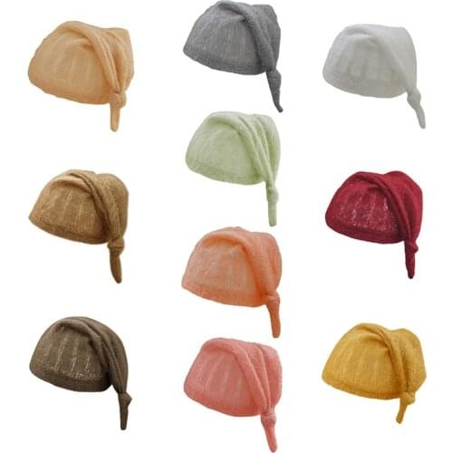 Newborn Infant Photography Prop Baby Mohair Woven Hat Knitted Crochet Beanie Cap 69HE