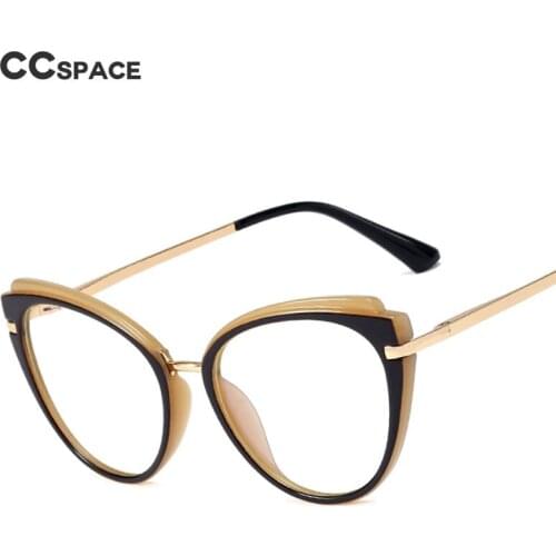 48270 Cat Eye Anti Blue Glasses Frames Retro TR90 Men Women Optical Fashion Computer Glasses