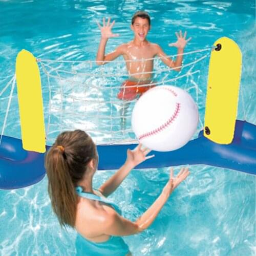 Beach Toys Water Inflatable Volleyball Basketball Hoop Handball Goal Kid Inflatable Floating BasketBall Hoop Ring Toss Game