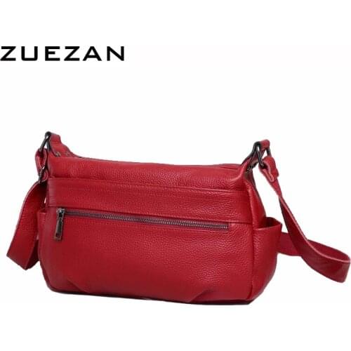 Many Compartments HOBO Bag, 100% Real Cow Skin,Womens Genuine Leather Shoulder Bag, Cross body Messenger Bag, A2529