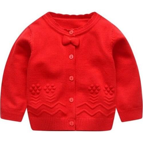 Girl sweater baby knit coat