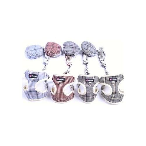 Pet Supplies Dog Leashes Lattice Ventilation Mesh Chest Straps Leashes + Snack Bags Dog Accessories Dog Supplies