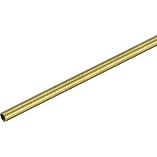 Uxcell Brass Round Tube 3.5mm OD 0.25mm Wall Thickness 300mm Length Pipe Tubing