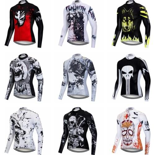 Weimostar Men Winter Spring Cycling Jersey Long Sleeve MTB Road Bicycle Clothing Quick Dry Ropa Ciclismo Bike Shirts