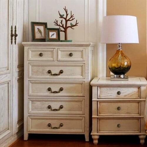 1Pc Classical Handle European-style Retro Wardrobe Cabinet Knob Bedside Table Shoe Cabinet Single Hole Double Hole Drawer