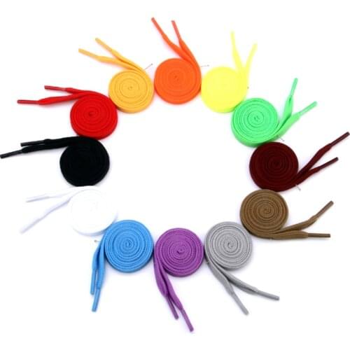 12 colors shoelace A pair of classic flat double hollow woven laces 100CM sports casual laces Shoe Strings for Boot Sneaker