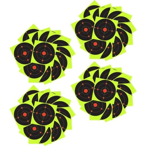 200pcs Shooting Targets 8" Reactive Splatter Shot Rifle Paper Target Sticker