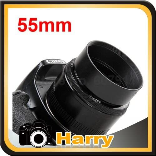 55mm Standard Metal Lens Hood for 55mm lens