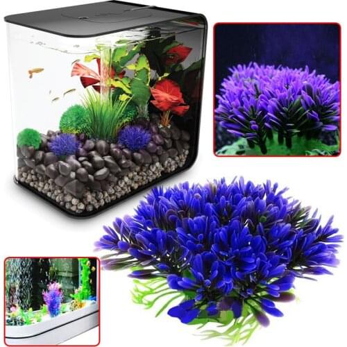 Fish Tank Floral Decor Aquatic Plants Grass